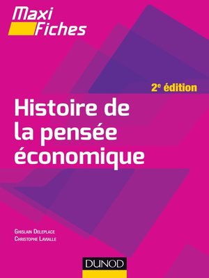 cover image of Maxi fiches--Histoire de la pensée économique--2e éd.